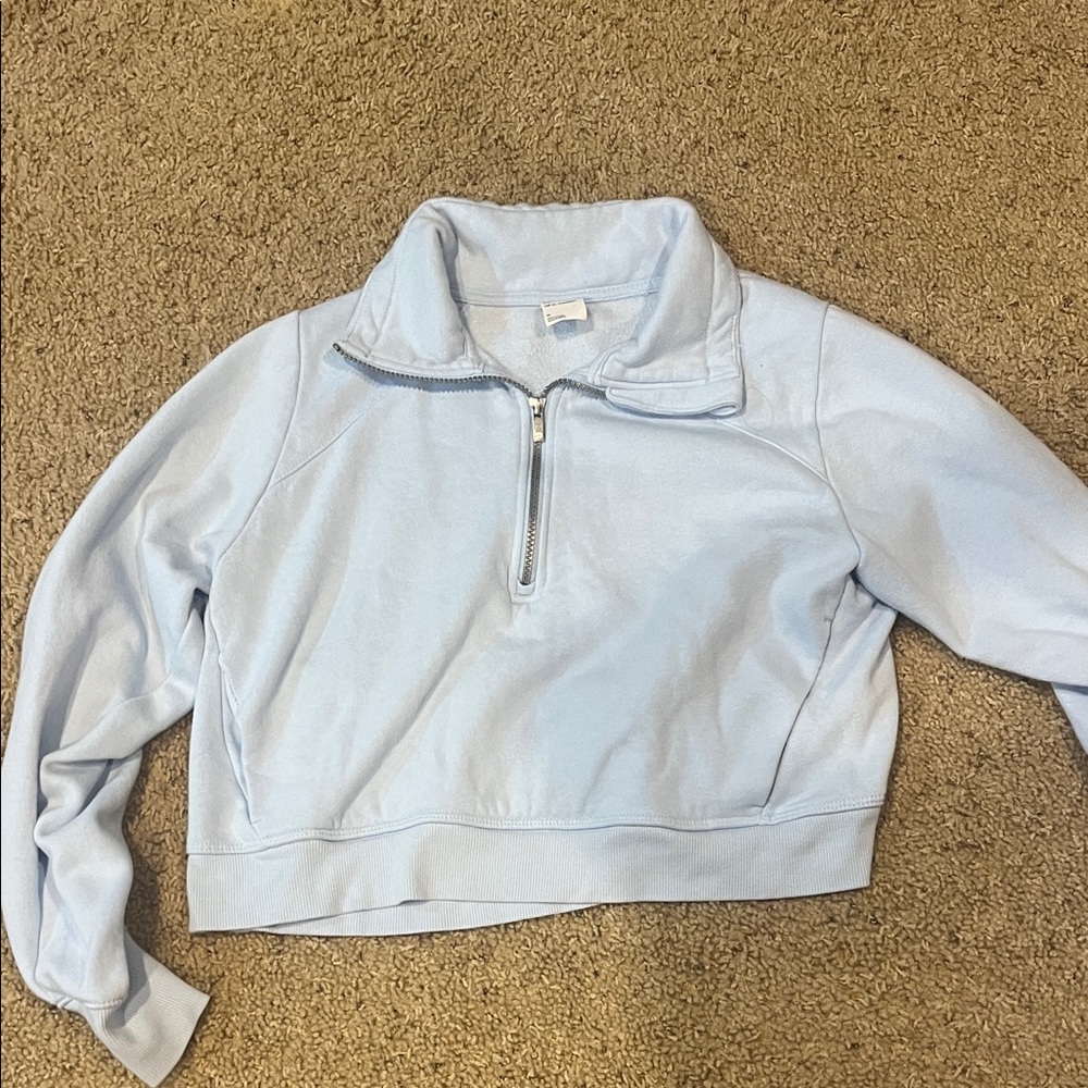 All in Motion Sky Blue Women's Quarter-Zip Sweatshirt